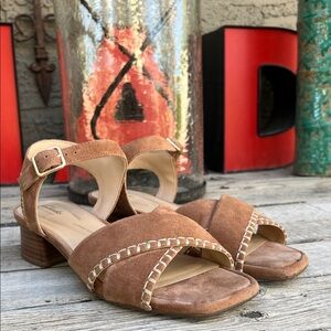 Women's Brown Suede Sandals